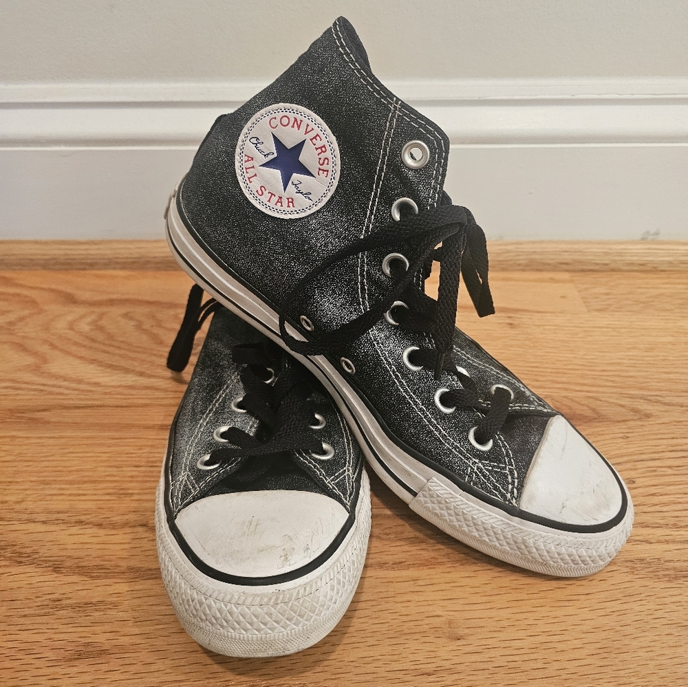 Converse Black and White Gradient High Tops